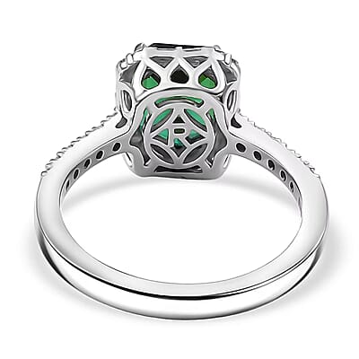  Certified & Appraised Rhapsody AAAA Santa Rosa Tourmaline and E-F VS Diamond 2.99 ctw Ring in 950 Platinum (Size 10.0) 5.90 Grams