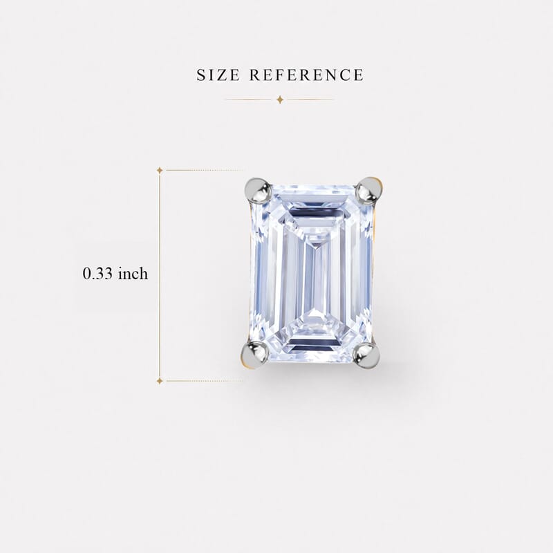 Lab Grown Diamond E-F VS 2.00 ctw Flat Back Earrings in 18K Vermeil Yellow Gold Over Sterling Silver