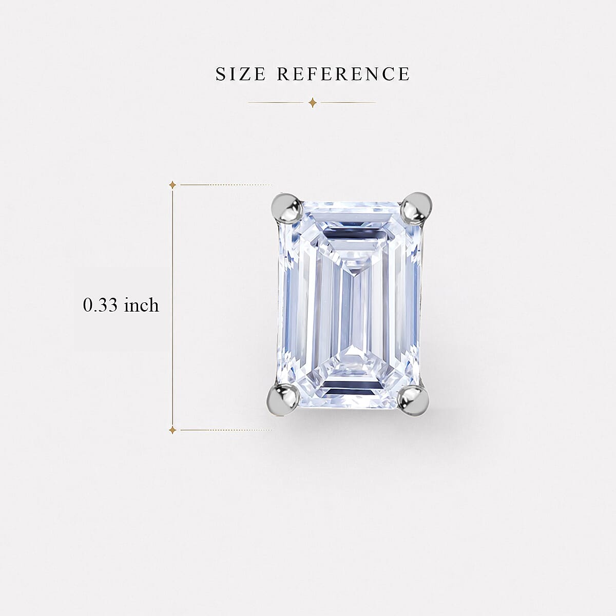 Lab Grown Diamond E-F VS Flat Back Earrings in Rhodium Over Sterling Silver 2.00 ctw