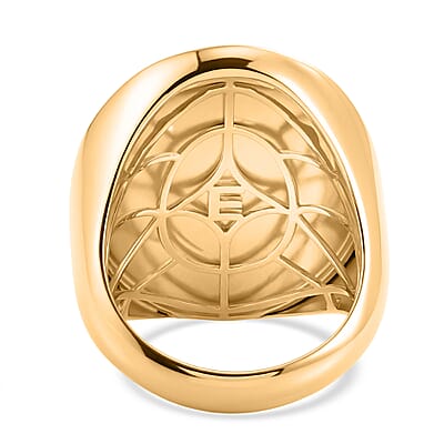 EverTrue Bronzella Collection Dragon Men's Ring in 18K YG Plated Bronze (Size 9.0)
