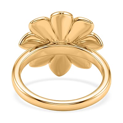 EverTrue Bronzella Collection Floral Ring in 18K YG Plated Bronze (Size 5.0)