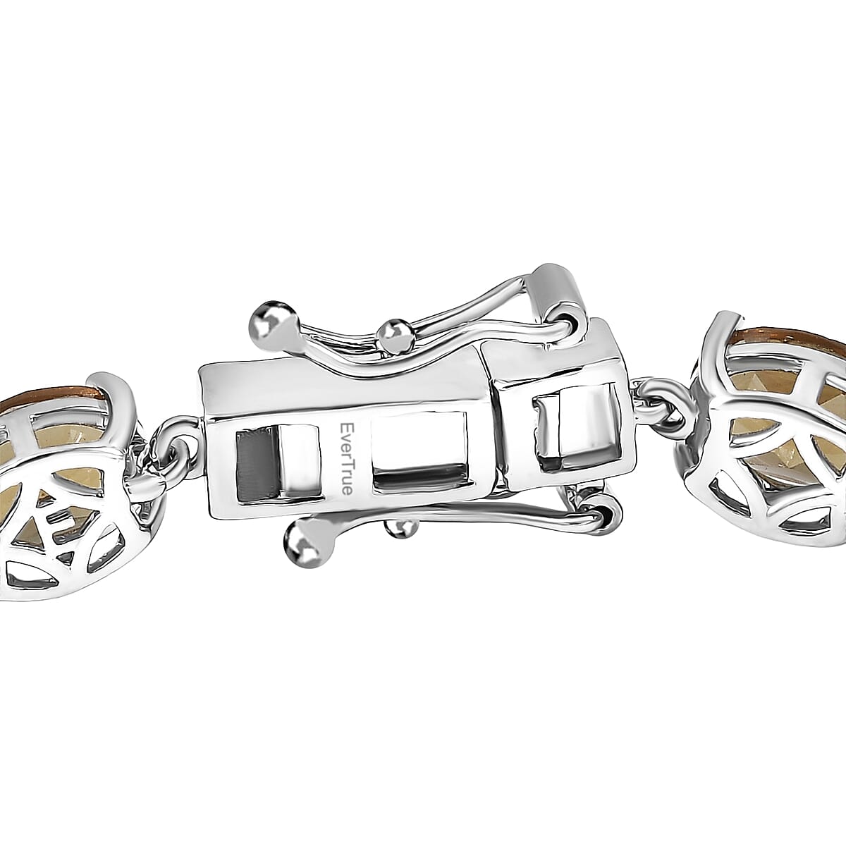 EverTrue Autumn Alexite and Hebei Peridot 12.50 ctw Rose Flower Bracelet in 18K YG Plated and Platinum Bond (8.00 In) image number 3