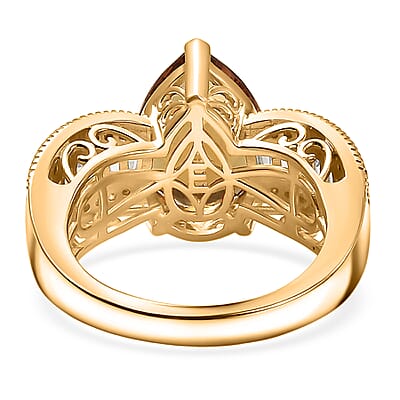 EverTrue Autumn Alexite, Multi Gemstone Ring in 18K YG Plated 6.15 ctw (Size 10.0)