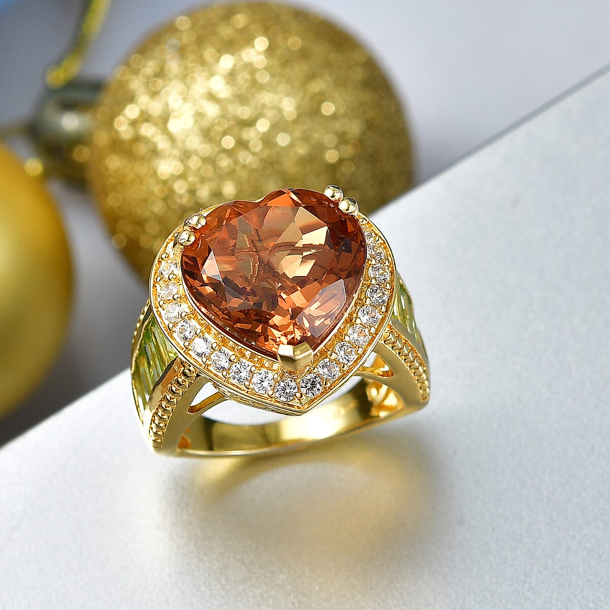 EverTrue Autumn Alexite, Multi Gemstone Ring in 18K YG Plated (Size 7.0) 12.60 ctw image number 1