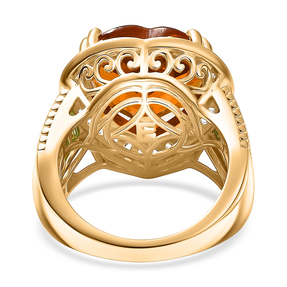 EverTrue Autumn Alexite, Multi Gemstone Ring in 18K YG Plated (Size 7.0) 12.60 ctw image number 4