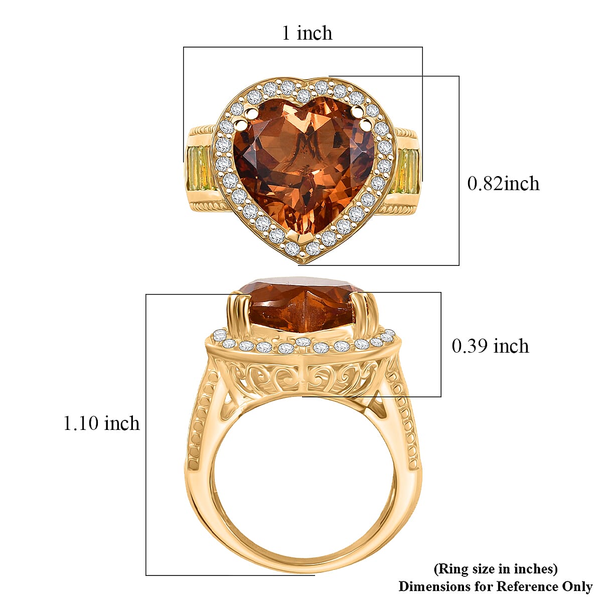 EverTrue Autumn Alexite, Multi Gemstone Ring in 18K YG Plated (Size 7.0) 12.60 ctw image number 5