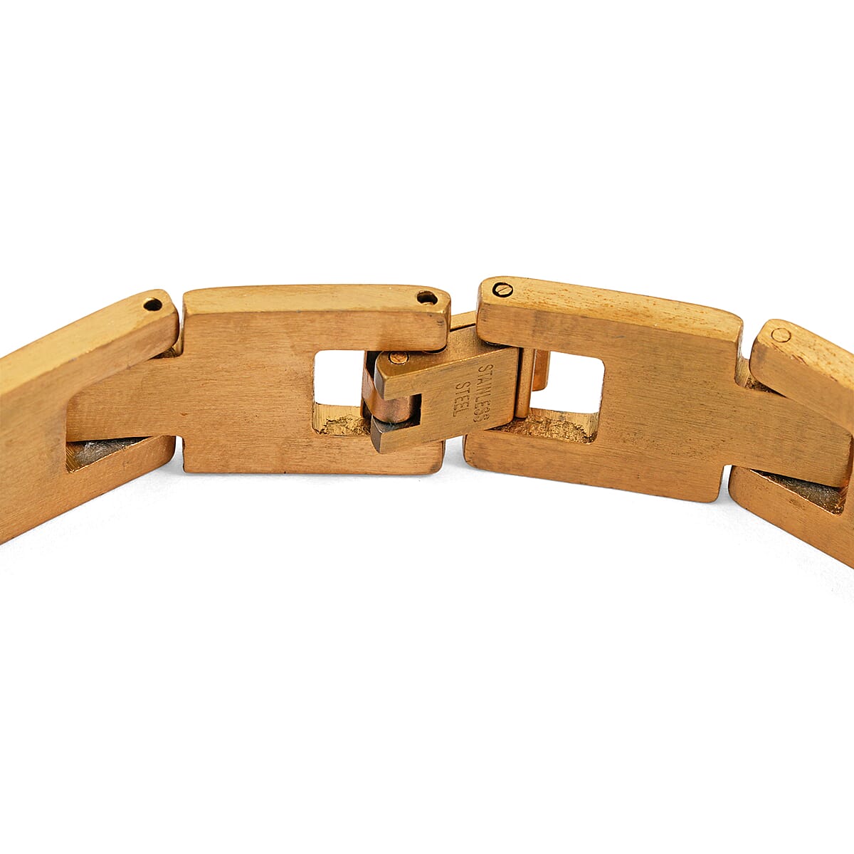 The Lords Prayer Steel Bracelet in Goldtone (7.50 In) image number 4