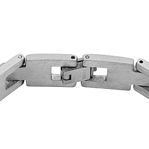 The Lords Prayer Steel Bracelet in Silvertone (7.50 In)