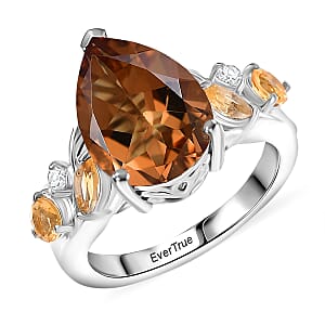 EverTrue Autumn Alexite, Multi Gemstone Ring in Platinum Bond (Size 10.0) 5.75 ctw