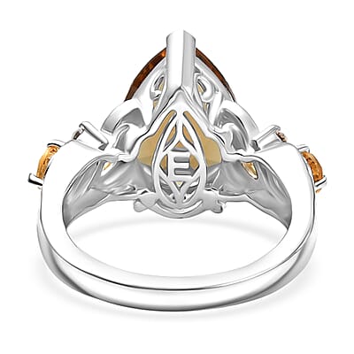 EverTrue Autumn Alexite, Multi Gemstone Ring in Platinum Bond 5.75 ctw (Size 10.0)