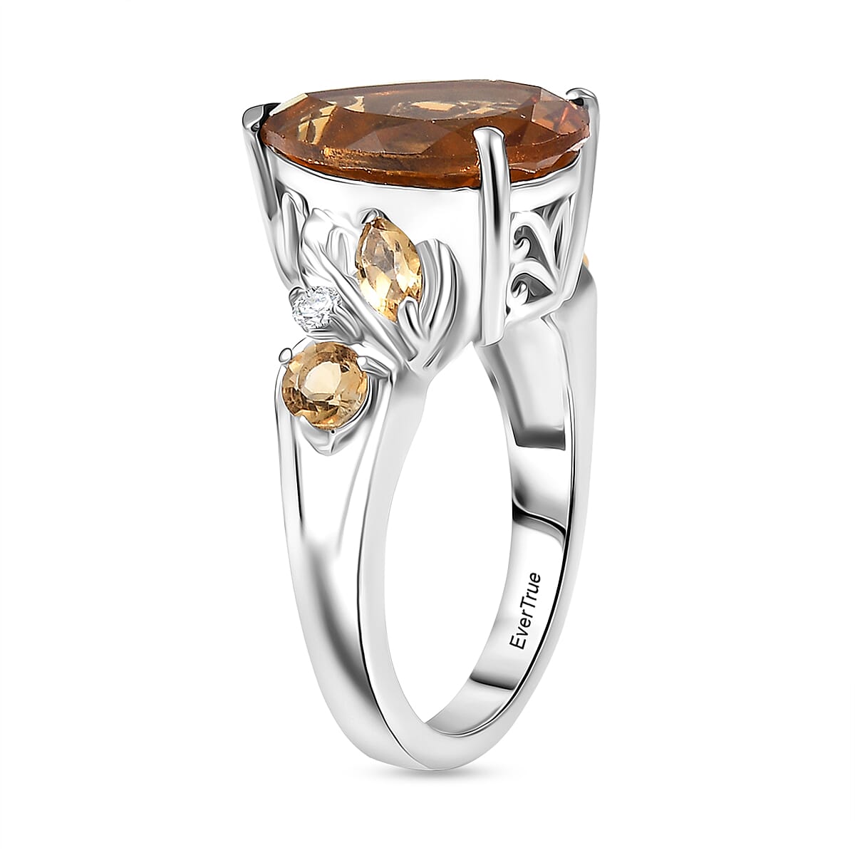 EverTrue Autumn Alexite, Multi Gemstone Ring in Platinum Bond (Size 10.0) 5.75 ctw image number 3