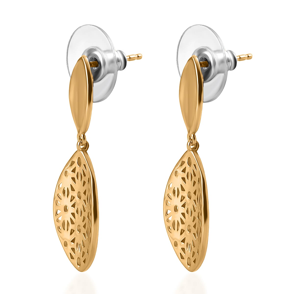 EverTrue Bronzella Collection Earrings in 18K Yellow Gold Plated Bronze image number 3