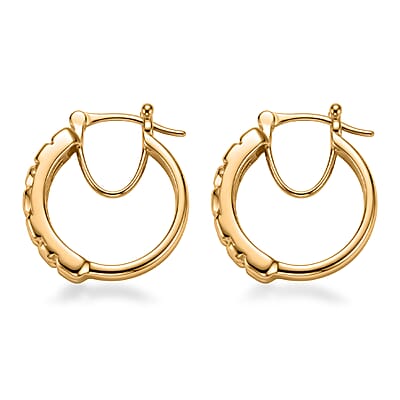 EverTrue Bronzella Collection Hoop Earrings in 18K YG Plated Bronze