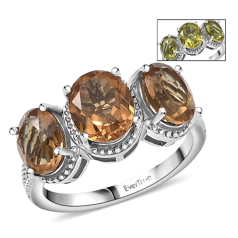 EverTrue Autumn Alexite Ring in Platinum Bond 4.35 ctw (Size 10.0)