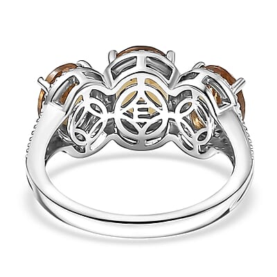 EverTrue Autumn Alexite Ring in Platinum Bond 4.35 ctw (Size 10.0)