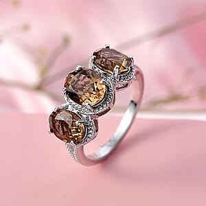 EverTrue Autumn Alexite Ring in Platinum Bond 4.35 ctw (Size 8.0)