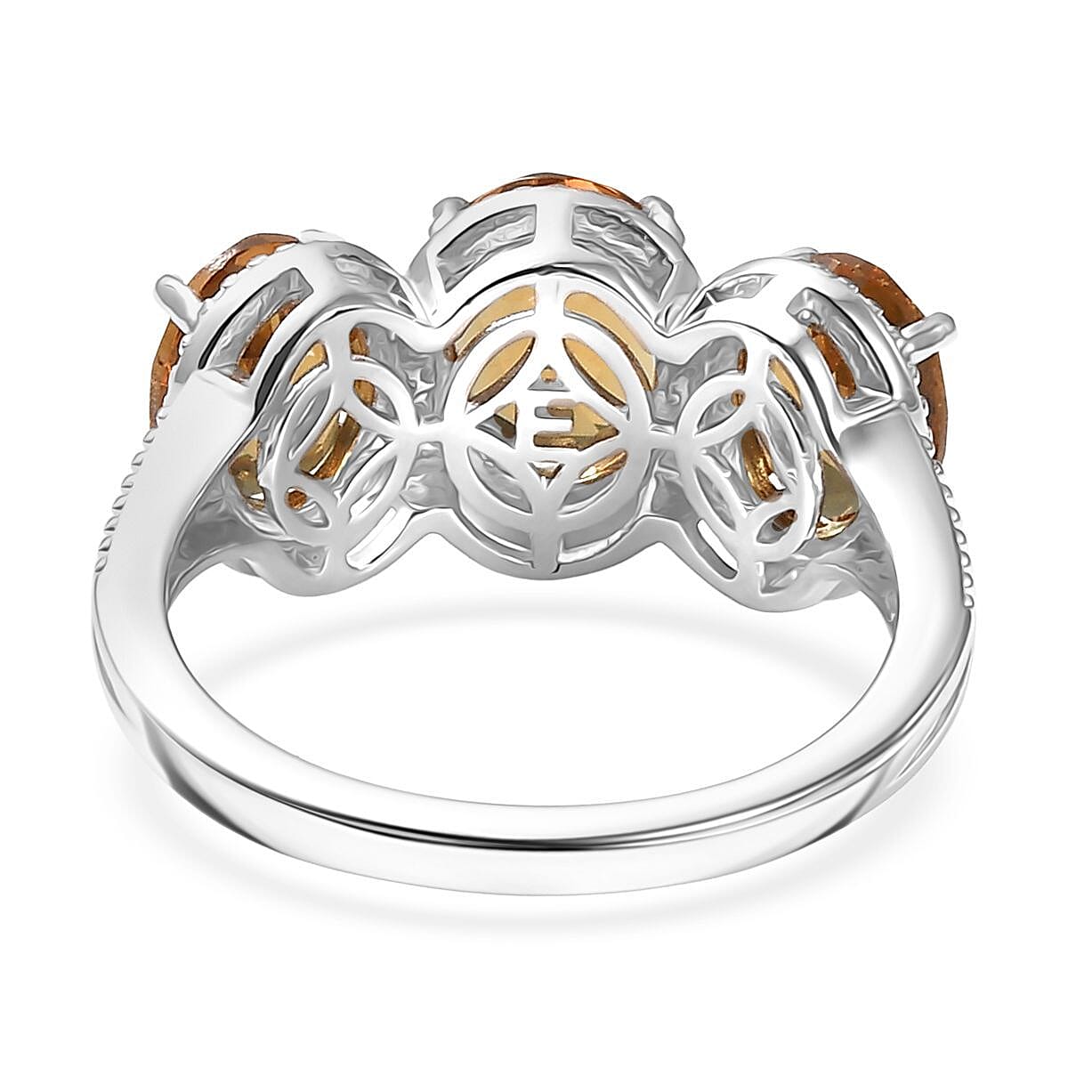 EverTrue Autumn Alexite 4.35 ctw Ring in Platinum Bond (Size 8.0) image number 4