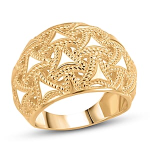 EverTrue Bronzella Collection Dome Ring in 18K Yellow Gold Plated Bronze