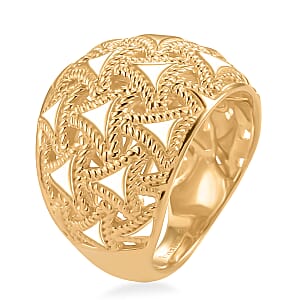 EverTrue Bronzella Collection Dome Ring in 18K Yellow Gold Plated Bronze