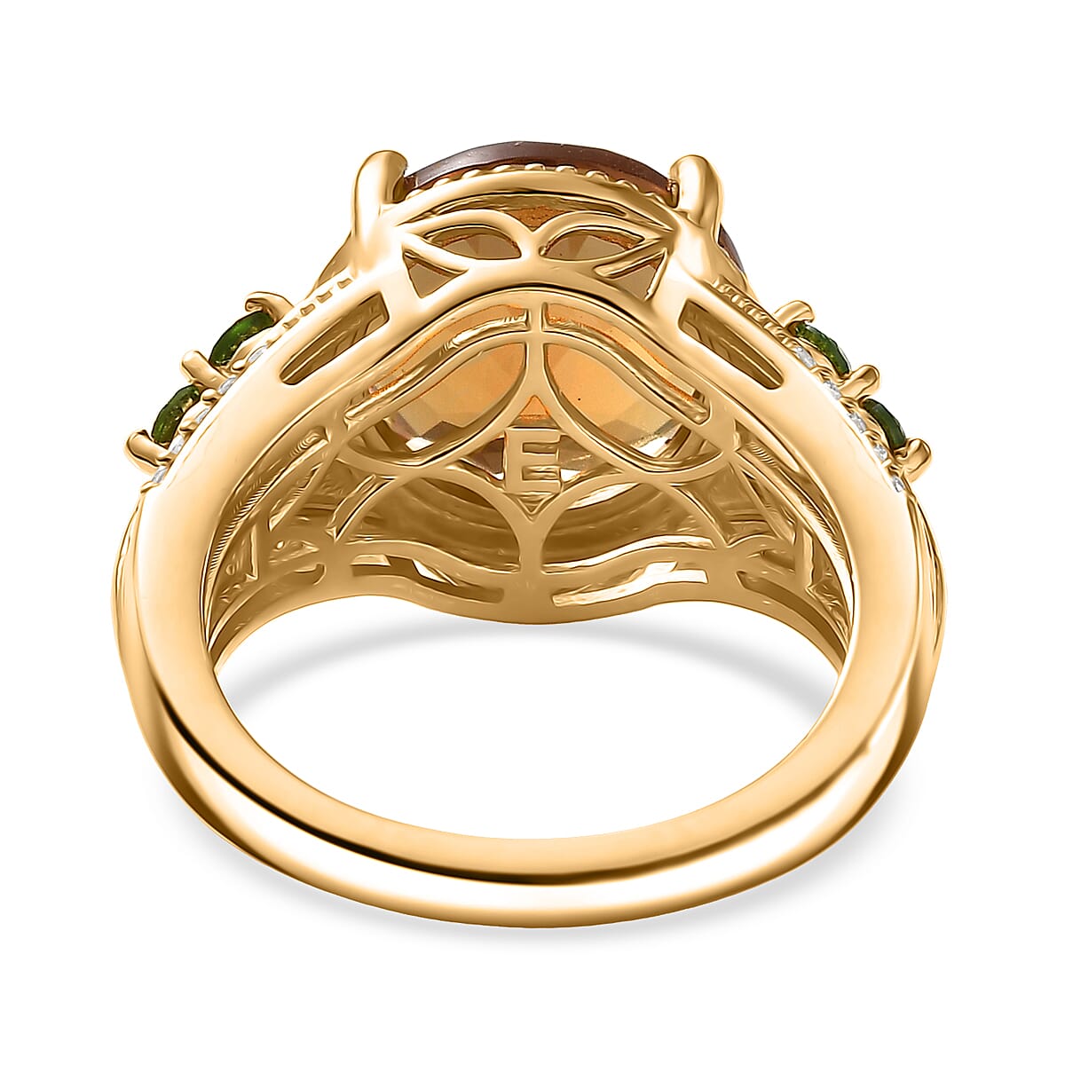 EverTrue Autumn Alexite, Multi Gemstone Ring in 18K YG Plated 3.85 ctw (Size 10.0)