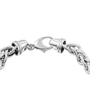 La Bella Italian Wheat Chain Bracelet in Sterling Silver (8-9In) 14.75 Grams