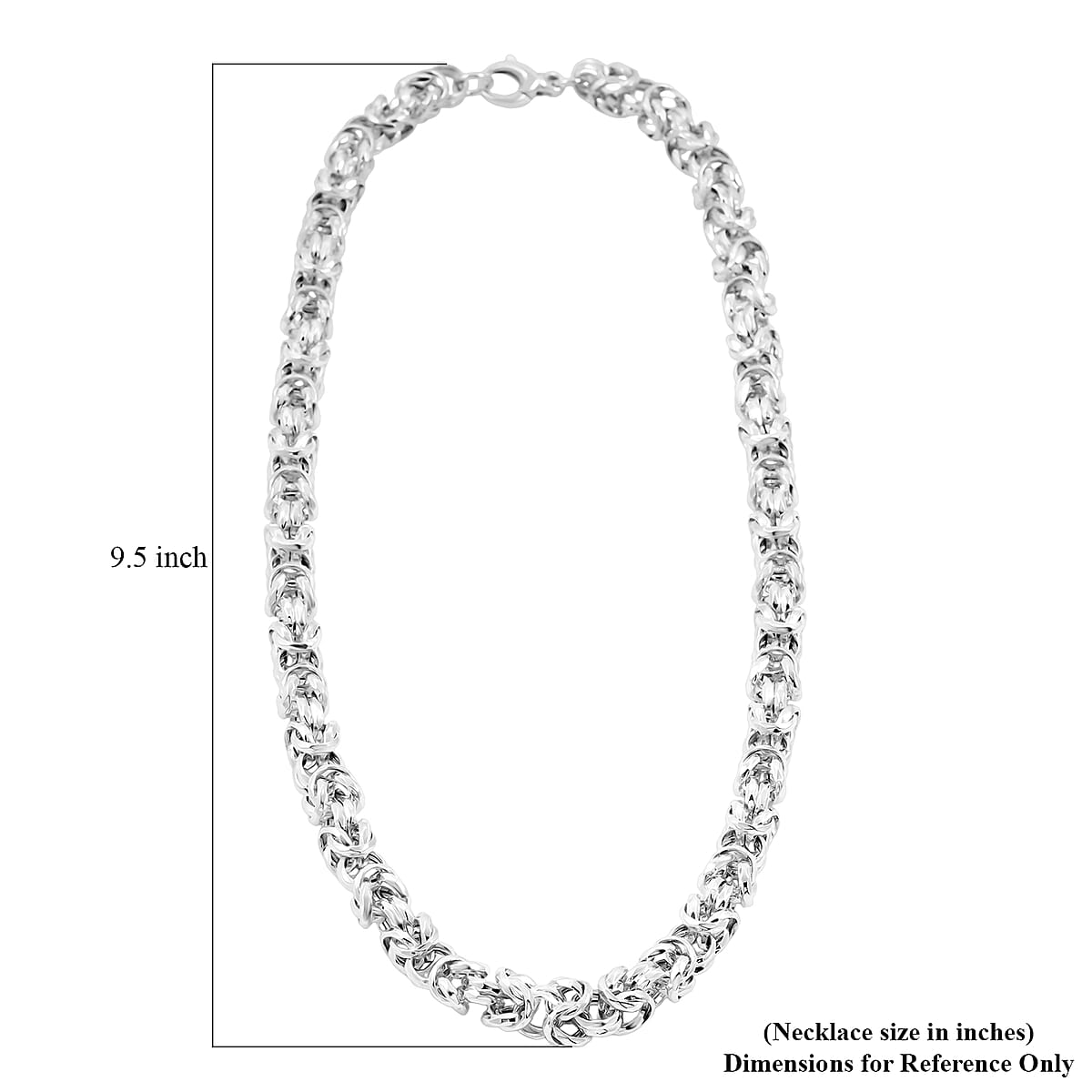 La Bella Italian Fancy Byzantine Chain Necklace in Sterling Silver 53.9 Grams 22 Inches image number 6
