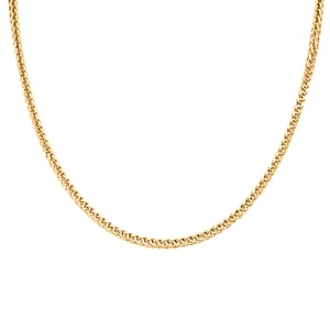 1.5mm Square Palma Necklace in 10K Yellow Gold 4.2 Grams 22 Inches