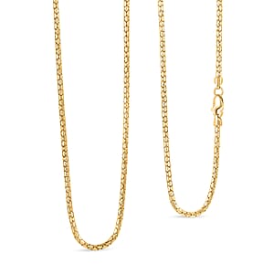 1.7mm Hollow Luca Necklace in 10K Yellow Gold 5.3 Grams 24 Inches