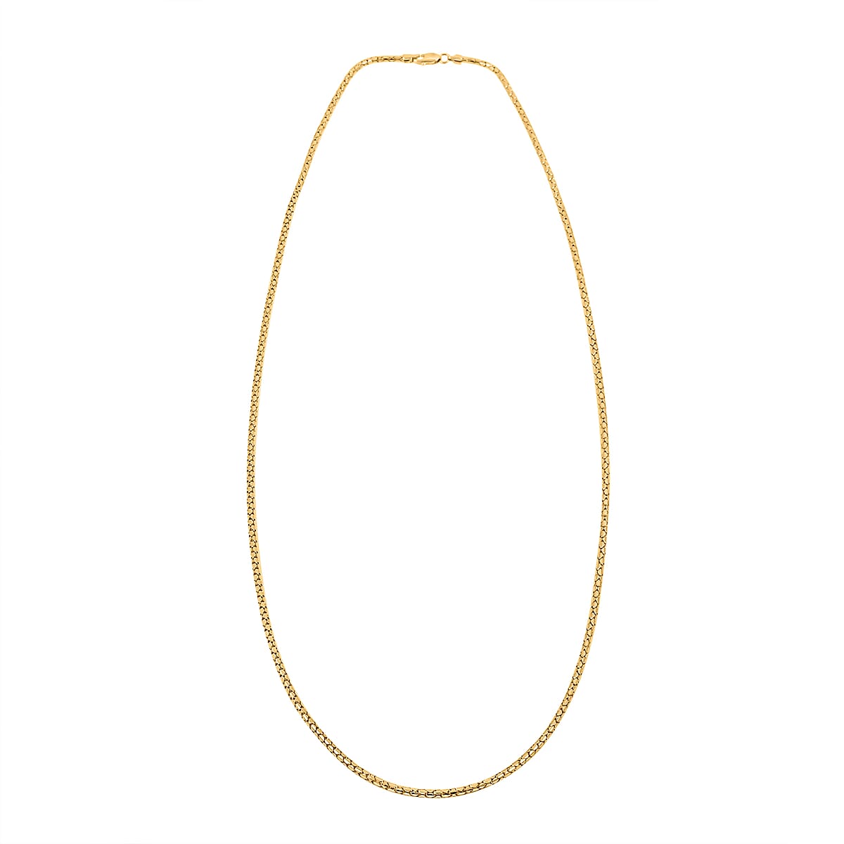 1.7mm Hollow Luca Necklace in 10K Yellow Gold 5.3 Grams 24 Inches image number 1