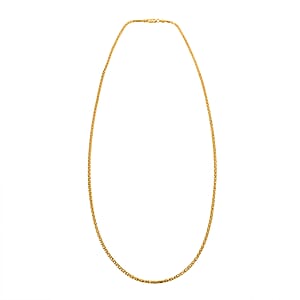 1.7mm Hollow Luca Necklace in 10K Yellow Gold 5.3 Grams 24 Inches