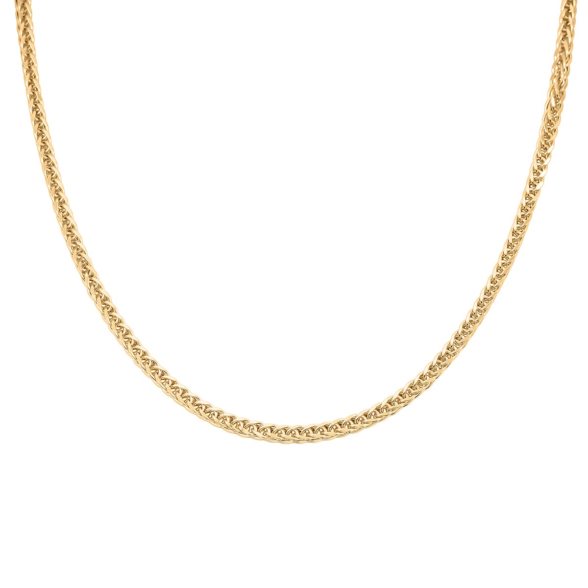1.5mm Square Palma Necklace in 10K Yellow Gold 3.9 Grams 20 Inches image number 3