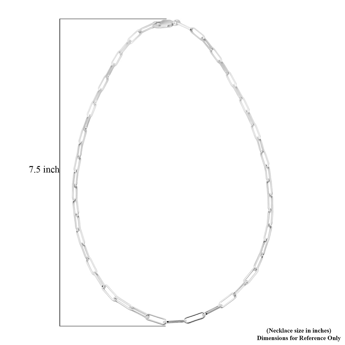 Italian Rhodium Over Sterling Silver 4.31mm Paperclip Chain Necklace (18 Inches) (13.9 g) image number 6