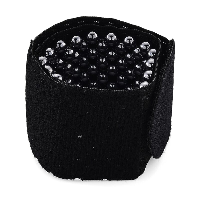 Terahertz Beads with Black Polyester Wrap 250.00 ctw (12.5 In)