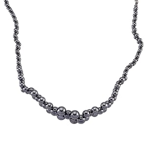 Doorbuster Terahertz 200.00 ctw Beaded Bubble Choker Necklace in Stainless Steel 16-20 Inches
