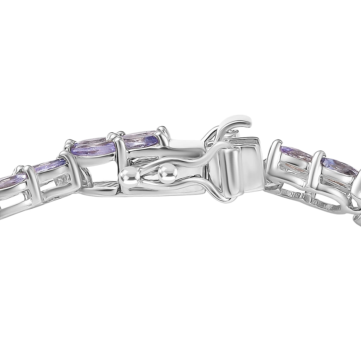 Doorbuster EverTrue Tanzanite 8.00 ctw Whispers of Royal Vines Bracelet in Platinum Bond (7.25 In) (Del. in 10-12 Days) image number 3