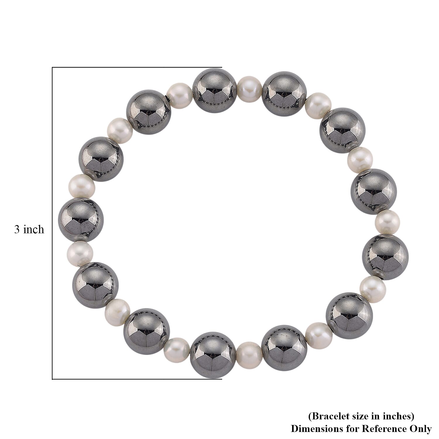 Terahertz 86.00 ctw Beaded and Freshwater Pearl Stretch Bracelet