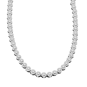 Diamond 3.00 ctw Necklace in 14K White Gold 18 Inches 11.85 Grams