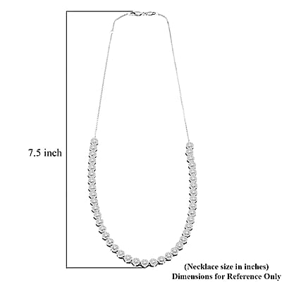 Diamond 3.00 ctw Necklace in 14K White Gold 18 Inches 11.85 Grams