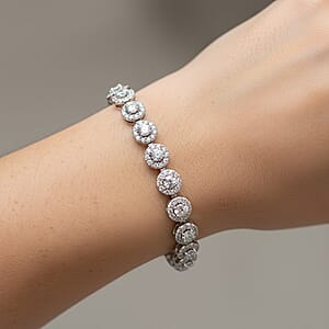Diamond 3.00 ctw Bracelet in 14K White Gold (7.00 In) 9.5 Grams