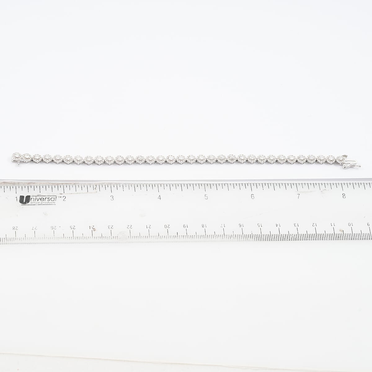 Diamond 3.00 ctw Bracelet in 14K White Gold (7.00 In) 9.5 Grams image number 5