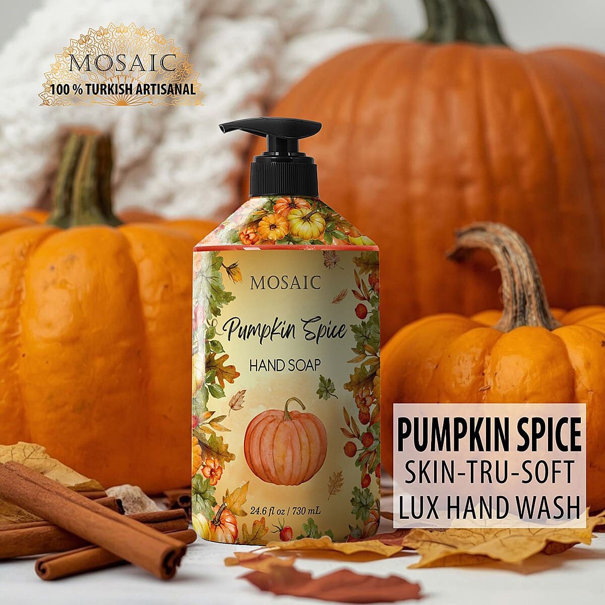 Mosaic Liquid Hand Soap Autumn Collection- Pumpkin Spice (2x24.6oz) image number 0