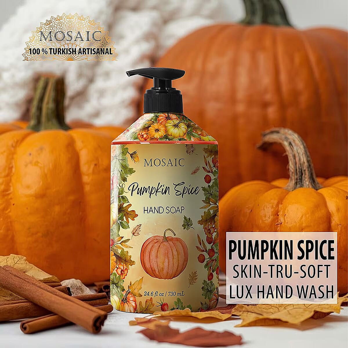 Mosaic Liquid Hand Soap Autumn Collection- Pumpkin Spice (2x24.6oz) image number 1