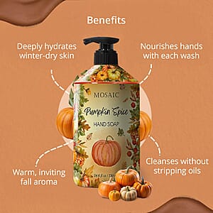 Mosaic Liquid Hand Soap Autumn Collection- Pumpkin Spice (2x24.6oz)
