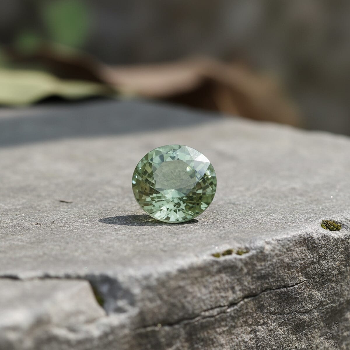 AAAA Green Sapphire (Rnd 5 mm) 0.60 ctw image number 1