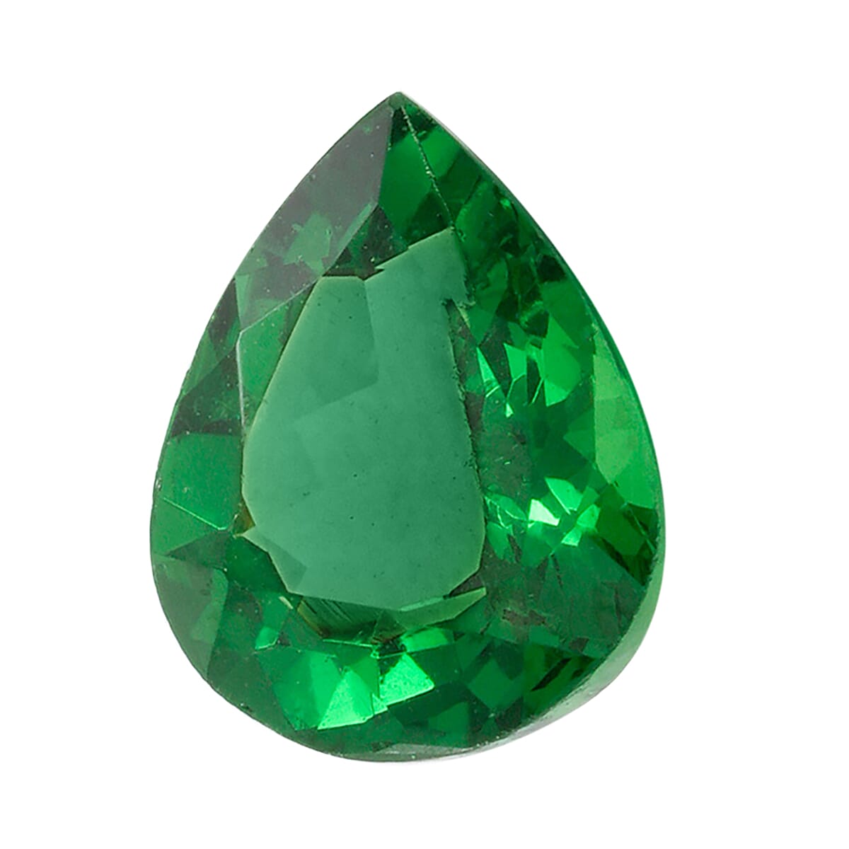Certified and appraised Doorbuster AAAA Tsavorite Garnet (Pear Free Size) 1.00 ctw image number 0