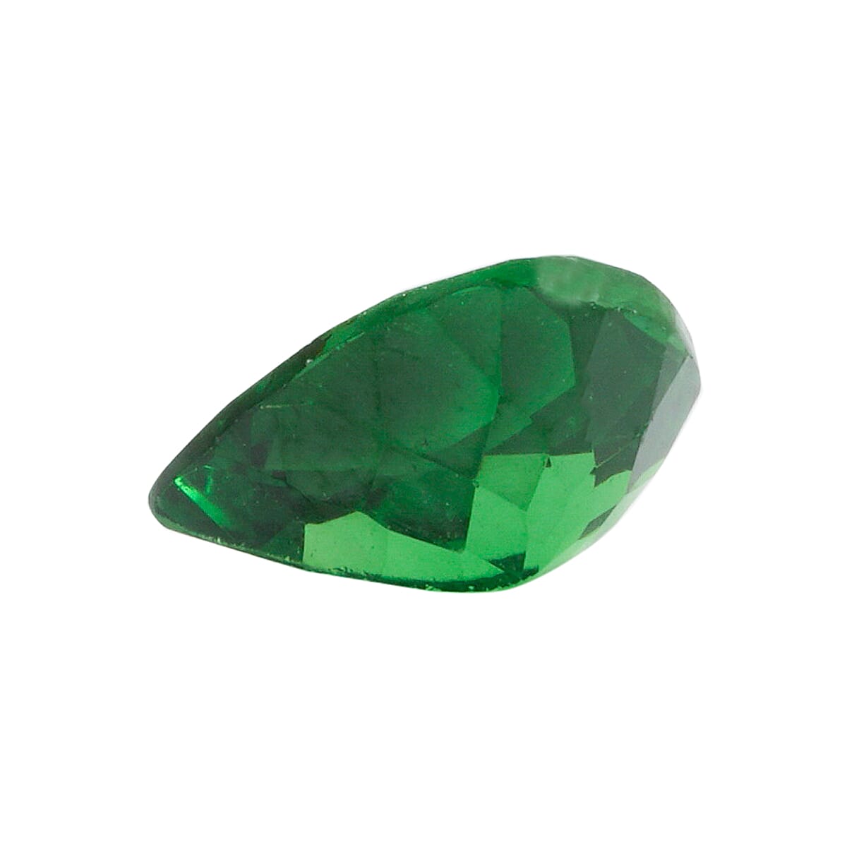 Certified and appraised Doorbuster AAAA Tsavorite Garnet (Pear Free Size) 1.00 ctw image number 3