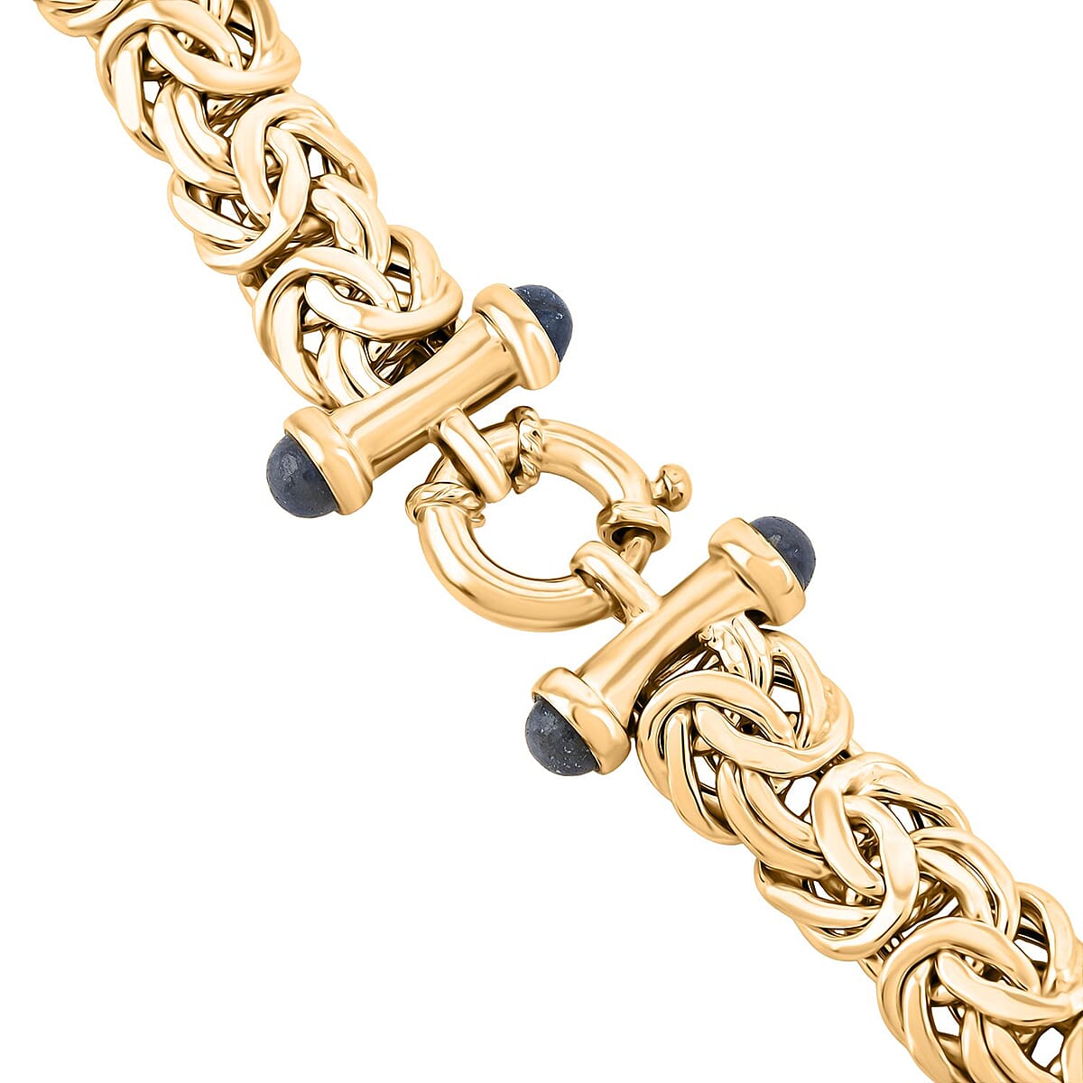 Byzantine Chain Necklace in 14K Yellow Gold 24.10 Grams 18 Inches image number 3