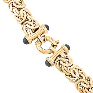 Byzantine Chain Necklace in 14K Yellow Gold 24.10 Grams 18 Inches