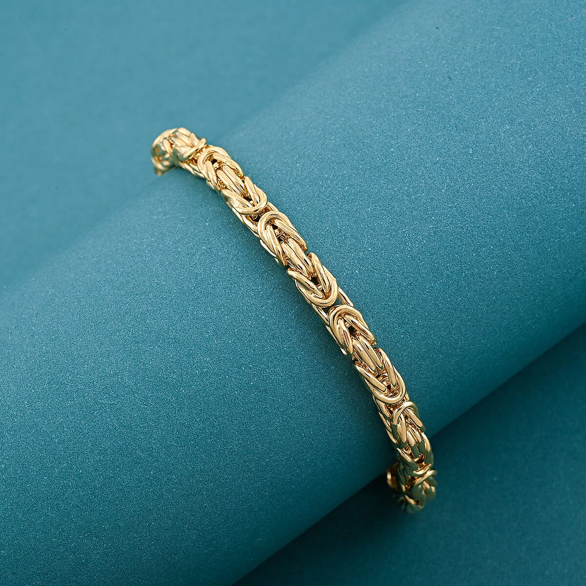 Byzantine Chain Bracelet in 14K Yellow Gold (7.50 In) 9.6 Grams image number 1