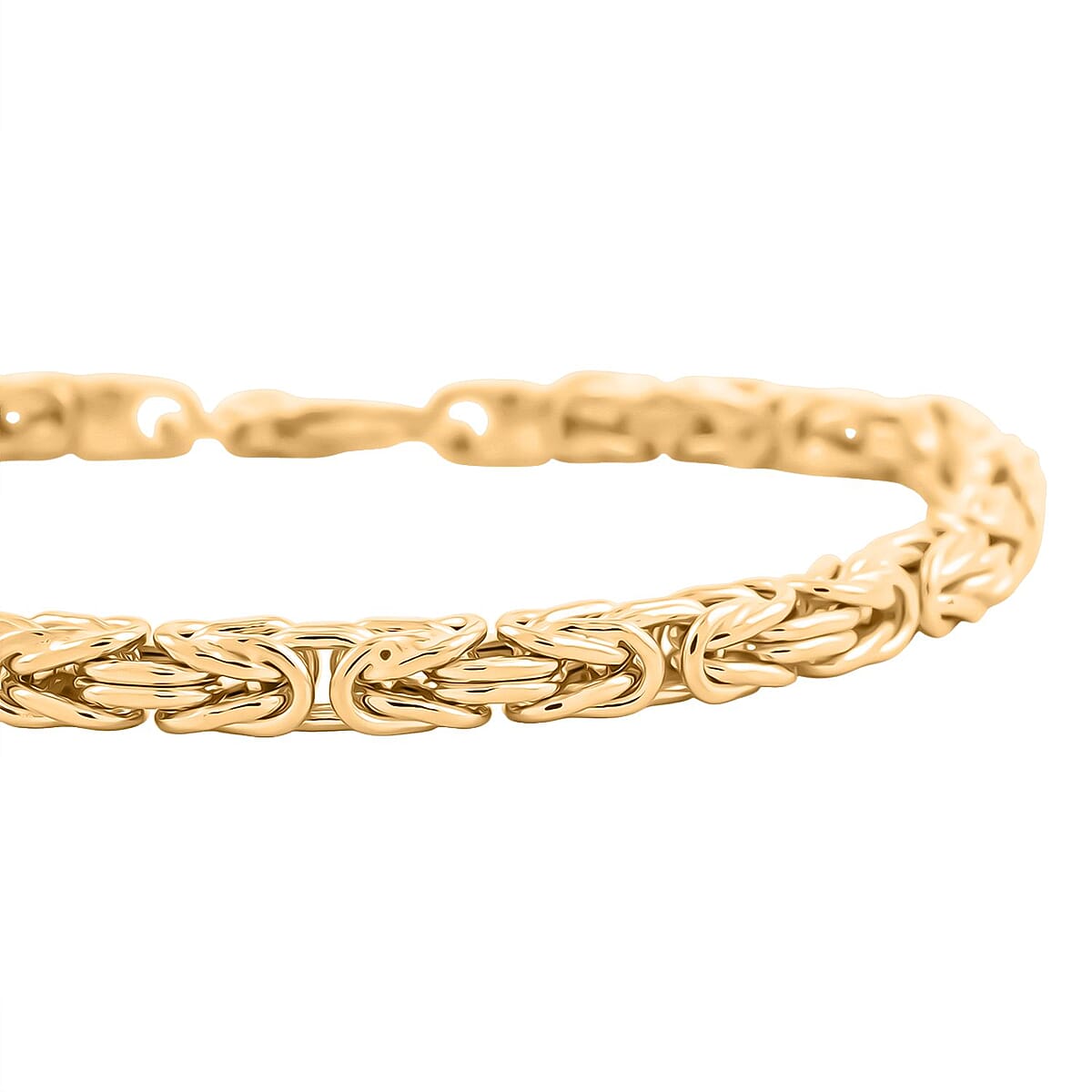 Byzantine Chain Bracelet in 14K Yellow Gold (7.50 In) 9.6 Grams image number 3
